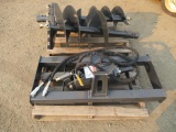 2021 WOLVERINE SKID STEER AUGER ATTACHMENT W/ 12'' & 18'' AUGER BITS