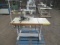 UNICORN FM6640 INDUSTRIAL SEWING MACHINE ON BENCH W/ FOOT PEDALS