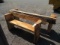 69'' DECORATIVE WOOD BENCH & 88'' DECORATIVE WOOD BENCH