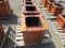 (2) SINGLE POT CEDAR PLANTER BOXES