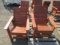 (2) CEDAR PATIO CHAIRS