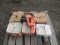 PALLET W/ (6) BOXES OF ASSORTED NAILS & SPOTNAILS MNS5SP PNEUMATIC NAIL GUN