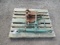 PALLET W/ HEAVY DUTY RIGGERS FORMING VISE & HEAVY DUTY RATCHET CHAIN BINDER