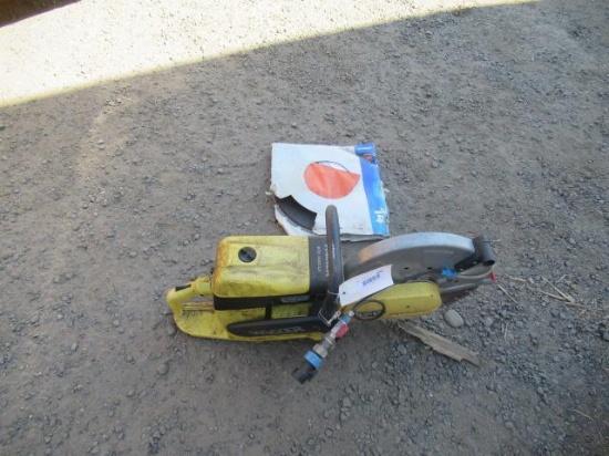 WACKER BTS 1035 L3 GAS POWERED CONCRETE SAW W/ BLADES