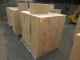 PALLET W/ (25) BOXES OF THERASIGMA PLASTIC CARRYING CASES (20 CASES PER BOX)