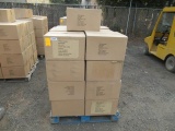 PALLET W/ (25) BOXES OF THERASIGMA PLASTIC CARRYING CASES (20 CASES PER BOX)