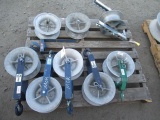 PALLET OF (8) GREENLEE HOOK-TYPE CABLE SHEAVES