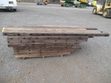 PALLET OF 3'' X 4'' X ASSORTED LENGTH LUMBER W/ HOLES DRILLED THROUGH