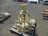 GOLD PLATED DECORATIVE CHANDELIER