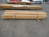 PALLET OF ASSORTED SIZE & LENGTH WOOD BEAMS