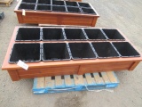 TEN POT CEDAR PLANTER BOX