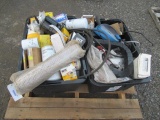 (2) TOTES OF ASSORTED AUTOMOTIVE PARTS INCLUDING - FILTERS, ELECTRICAL COMPONENTS & BELTS