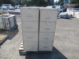 (3) 4 DRAWER METAL FILE CABINETS