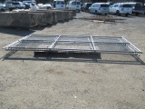 6' X 28' BI-PARTING CHAIN LINK GATE - (2) 6' X 14' SECTIONS