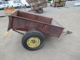 CUSTOMER METAL SINGLE AXLE TRAILER, 6' X 4' X 1' W/ 2 5/16'' BALL