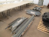 (3) PALLETS W/ ASSORTED METAL RACKING