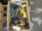 PLASTIC CRATE OF ASSORTED ELECTRIC RIGHT ANGLE GRINDERS