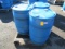 (4) PLASTIC 55 GALLON FOOD GRADE STORAGE BARRELS