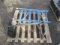 METAL ROLLING / COLLAPSIBLE SCAFFOLDING LEGS & METAL ADJUSTABLE ROLLING TOOL TRAY
