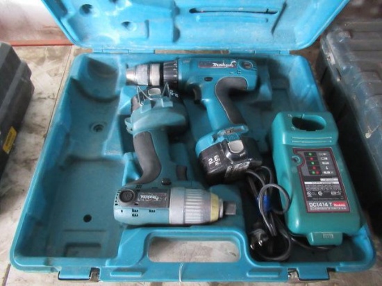 MAKITA IMPACT & DRILL W/ 2 BATTERYS & CHARGER