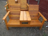 2 SEAT CEDAR BENCH