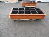 10 COMPARTMENT CEDAR PLANTER BOX