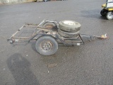 SINGLE AXLE UTILITY TRAILER 83'' X 57'' W/ (2) SPARE TIRES