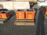 (2) SINGLE COMPARTMENT CEDAR PLANTER BOX