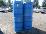 (8) PLASTIC 55 GALLON FOOD GRADE STORAGE BARRELS