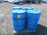 (4) PLASTIC 55 GALLON FOOD GRADE STORAGE BARRELS