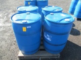 (4) PLASTIC 55 GALLON FOOD GRADE STORAGE BARRELS