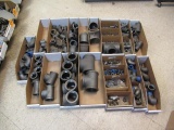 CONTENTS OF 2 SHELVES - ASSORTED PIPE FITTINGS