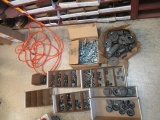 CONTENTS OF SHELF - ASSORTED PIPE FITTINGS & HARDWARE