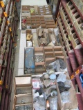 CONTENTS OF 4 SHELVES - ASSORTED TOOL PARTS & CLAMPS