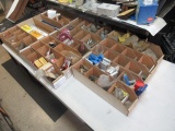 CONTENTS OF 2 SHELVES - BRASS FITTINGS & HYDRAULIC FITTINGS