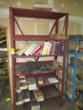 CONTENTS OF RACK - ASSORTED FENCE PARTS & MANUALS
