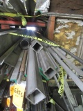 ASSORTED STEEL STOCK - ANGLE, SQUARE TUBE, ROUND TUBE, FLAT BAR