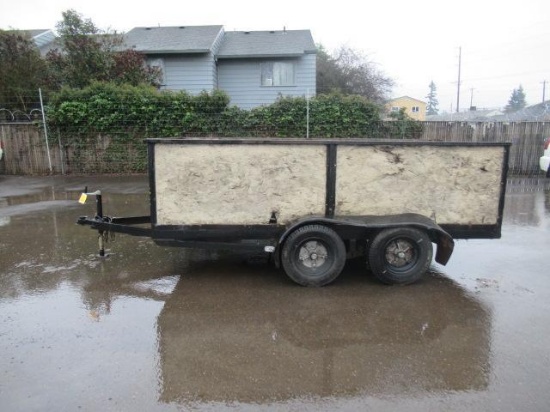 ***PULLED*** HOMEMADE 5' X 14' TANDEM AXLE UTILITY TRAILER