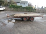 SHOP BUILT FLATBED TRAILER