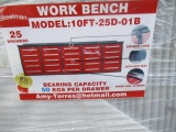 2021 STEELMAN 10' WORKBENCH W/ 25 DRAWERS