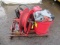 (2) HOSE REELS, WASTE CAN, GAS POWERED CONCRETE VIBRATOR & ASSORTED HARDWARE