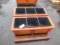 (2) 3 COMPARTMENT CEDAR PLANTER BOXES