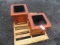 (2) SINGLE COMPARTMENT CEDAR PLANTER BOXES