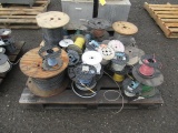 PALLET OF ASSORTED SPOOLS OF WIRE