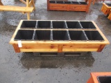 10 COMPARTMENT CEDAR PLANTER BOX