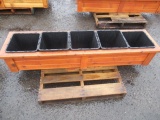 5 COMPARTMENT CEDAR PLANTER BOX