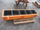 5 COMPARTMENT CEDAR PLANTER BOX