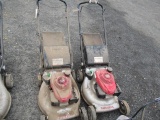 (2) HONDA GCV160 GAS POWERED LAWN MOWERS, 3 IN 1 SYSTEM, TWIN BLADE, EARLY START, *RUNNING CONDITION