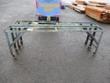 (2) 8' METAL ROLLING CARTS