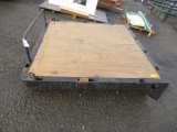 SMALL PICKUP FLATBED, 6' X 6' WOOD DECK W/ SIDE POCKETS